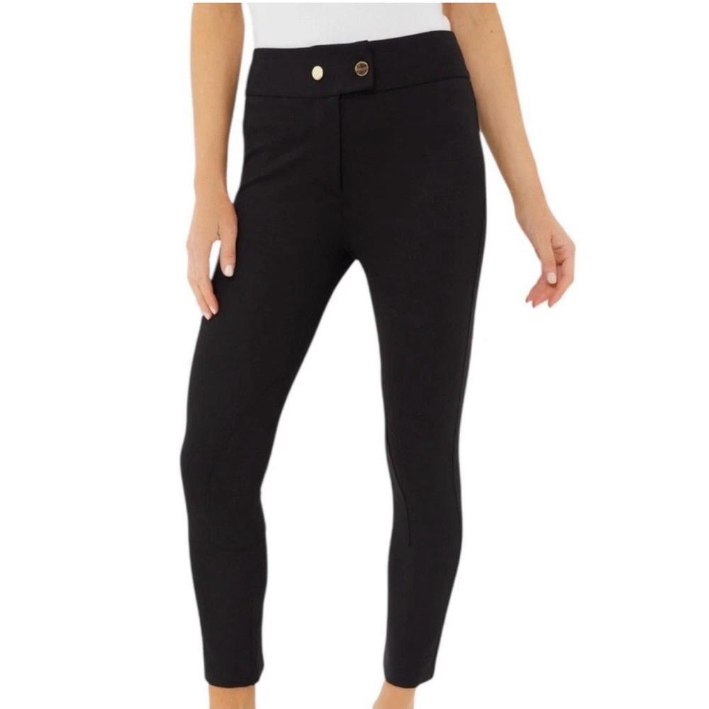 Tuckernuck Black Ponte Bridwell Riding Pants Womens Slim Fit Size L Large NEW